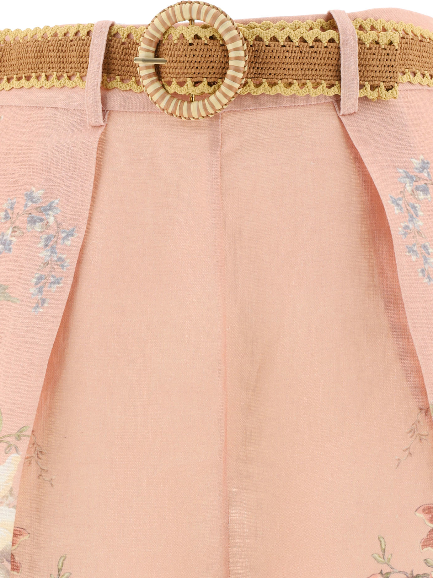 ZIMMERMANN Pink Waverly Tuck shorts